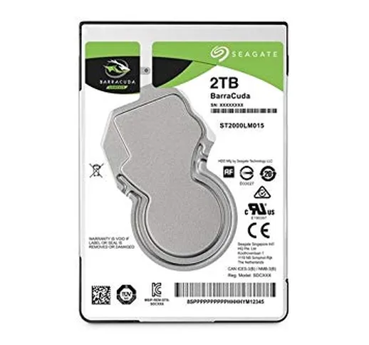 Seagate ST2000LM015 Barracuda SATA3 HDD 2TB GB 2.5" 9.5mm 5400 RPM 8mb Cache