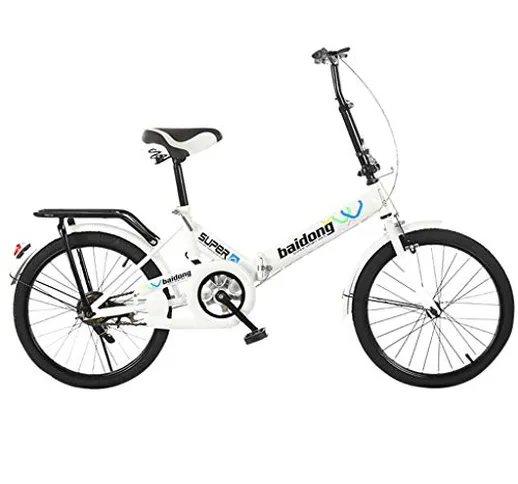 Rmoon Bici Pieghevole 20 Pollici Mini Bicicletta Pieghevole Portatile Leggera Pieghevole p...