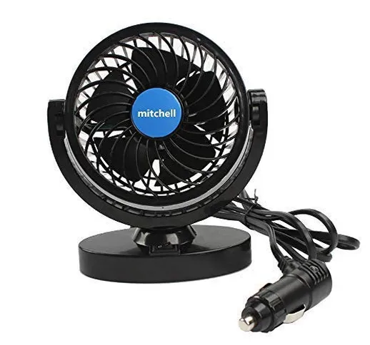 Ventilatore Auto 12V, Regolazione Libera 360 Rotating Auto Car Raffreddamento Aria Ventila...