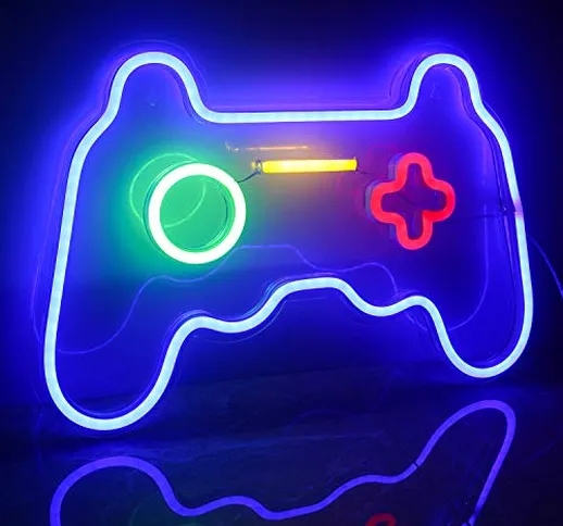Ineonlife Gioco Insegne al Neon Luce al Neon Xbox LED Luci al Neon Wall Art Luce Notturna...