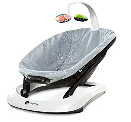 4Moms Bounceroo Bouncer Seat, Silver Plush By 4Moms