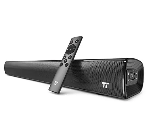 TaoTronics TV Soundbar Bluetooth 4.2 25 pollici con Pulsanti e Telecomando Wireless and Wi...