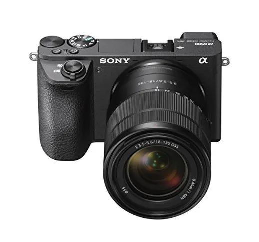 Sony Alpha ILCE6500MB.CEC - Fotocamera compatta con obiettivo OSS SEL18135 F3.5-5.6, color...