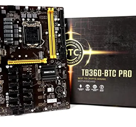 Scheda madre Biostar TB360-BTC PRO Core i7/i5/i3 (Intel 8a e 9a generazione) LGA1151 Intel...