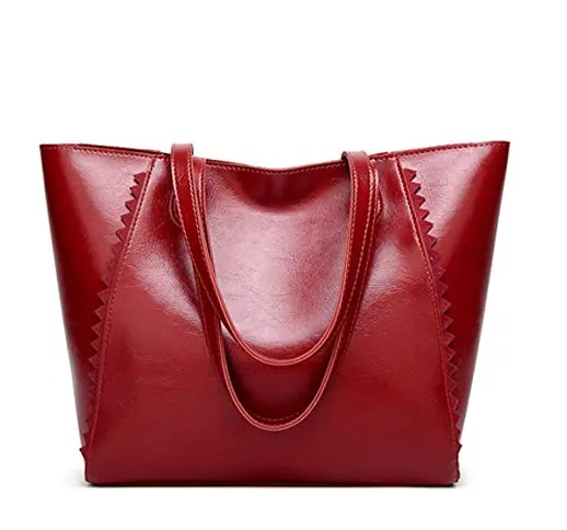 Lidengdeng Borsa a mano da donna di grande capacità, stile casual, borsa semplice da shopp...