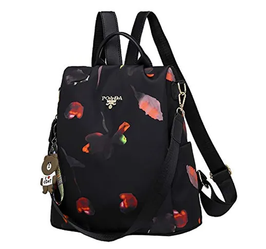 shepretty Zaino Donna antifurto Borsa Tracolla Colorato Zainetto Viaggio Daypack, AL911 Fa...