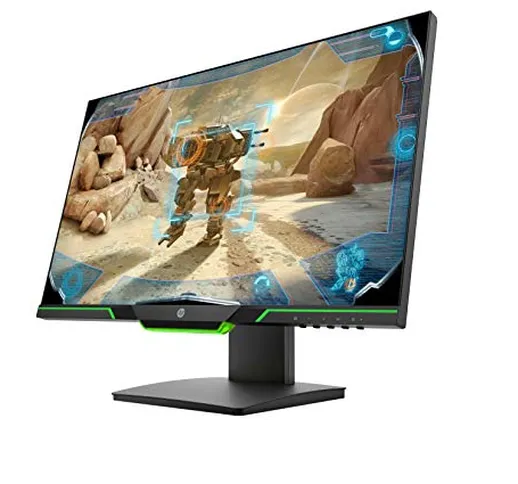 HP 25x Monitor Gaming TN, Schermo 25 pollici FHD, Risoluzione 1920 x 1080, Micro-Edge, Tec...