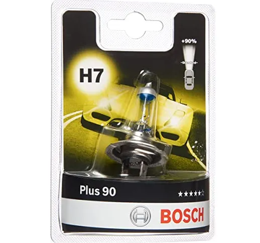 Bosch H7 Plus 90 Lampadina Faro, 12 V, 55 W, 9.5 x 3.6 x 13.5 Cm