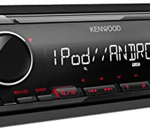 Kenwood KMM-205 - Autoradio USB con RDS (sintonizzatore ad alte prestazioni, MP3, WMA, FLA...