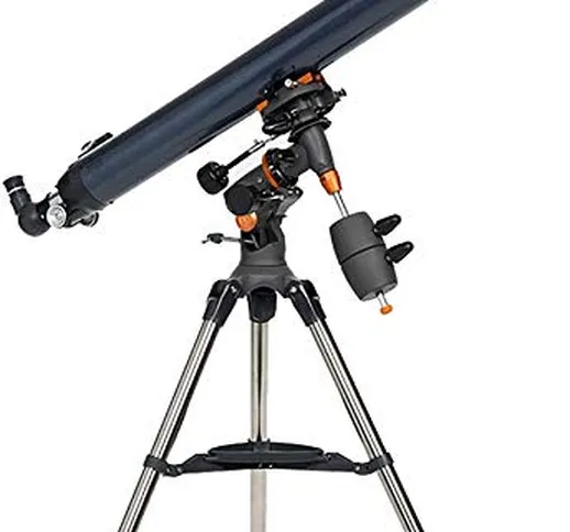 Telescopio astronomico - Montatura equatoriale, telescopio rifrattore professionale da 90...