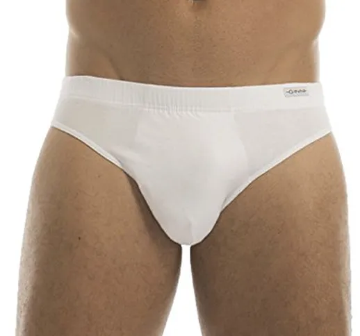 GARDA 6 Slip Uomo Elastico Interno Cotone Elasticizzato Bianco Ginni Art. 2080 (6)