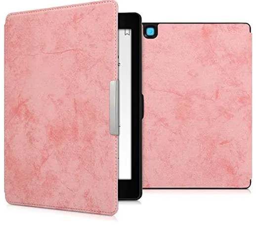 kwmobile Cover Compatibile con Kobo Aura One - Custodia in Pelle PU - Flip Case per eReade...