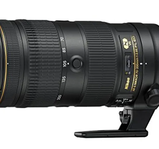 Nikon Obiettivo AF-S Nikkor 70-200 mm f/2.8E FL ED VR, Nero [Versione EU]