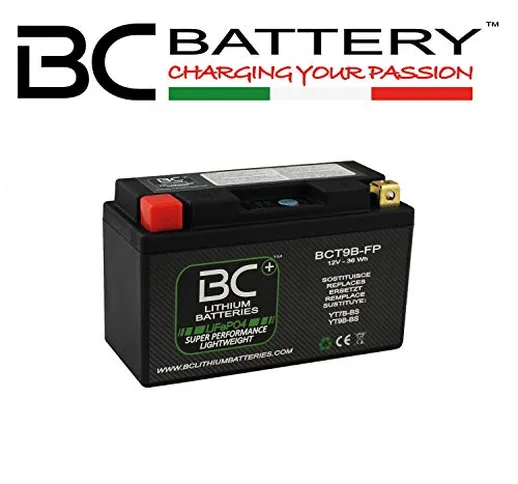 BC Lithium Batteries BCT9B-FP Batteria Moto Litio LiFePO4