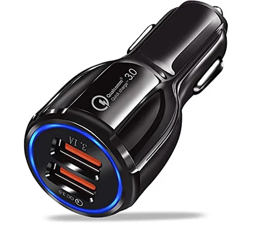 Davilis® Caricatore USB da Auto 5V 6A Universale Quick Charge 3.0 Veloce Caricabatterie Al...