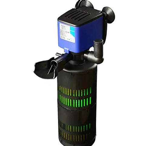 L&WB Filtro per Acquario Serbatoio di Pesce Pompa di Ossigeno silenziosa Lampada UV Filtro...