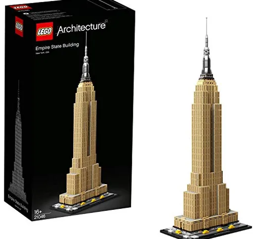 LEGO Architecture Empire State Building, New York, Kit di Modellismo Creativo, Idea Regalo...