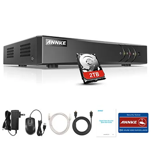 ANNKE 16 Canali 1080P DVR 2MP Videoregistratore 1080P Network Digital Video Recorder DVR p...