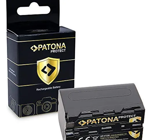 PATONA Protect V1 Batteria NP-F750 7000mAh compatibile con Sony NP-F550 NP-F530 NP-F930 NP...