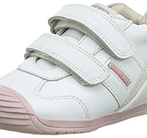 Biomecanics 151157-1, Pantofole Unisex-Bimbi, Bianco Y Rosa (Sauvage) G, 24 EU