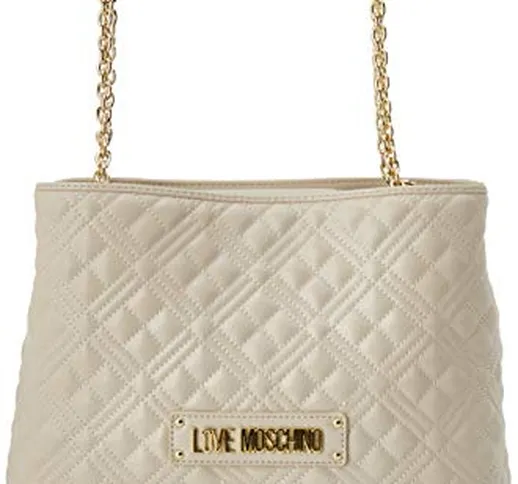 Love Moschino Jc4205pp0a, Borsa Tote Donna, Avorio (Ivory Quilted), 12x22x32 cm (W x H x L...