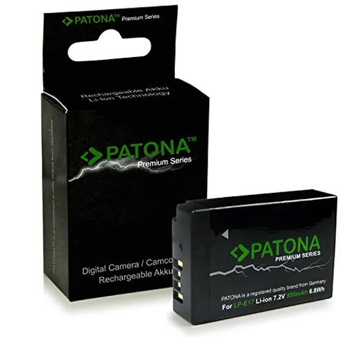 PATONA Premium Batteria LP-E17 compatibile con Canon EOS M3 750D 760D Rebel T6i T6s 8000D...
