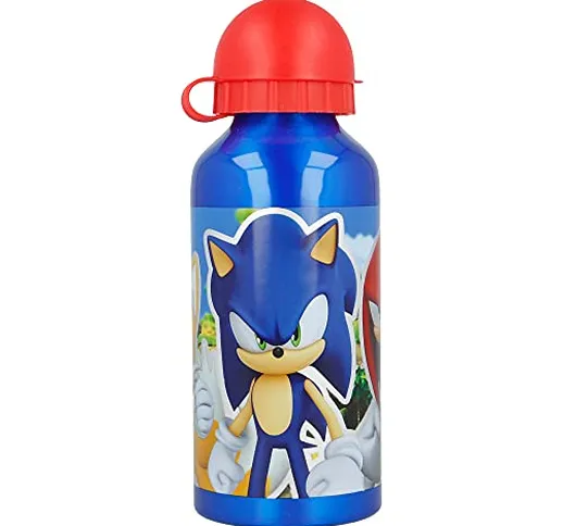 Sonic | Bottiglia in aluminio per Bambini - Borraccia Infantile – Bottiglia d’Acqua reutil...