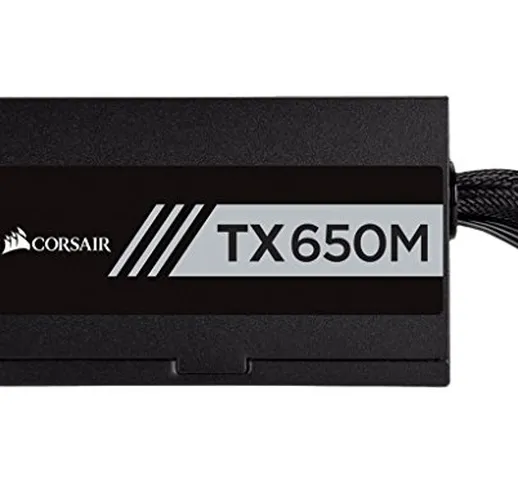 Corsair TX650M Serie TX-M, Alimentatore PC, Semi Modulare, 80 Plus Gold EU, 650 watt