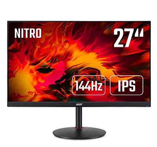Acer Nitro XV270Pbmiiprx Monitor Gaming FreeSync, 27", Display IPS Full HD, 144 Hz, 1 ms,...