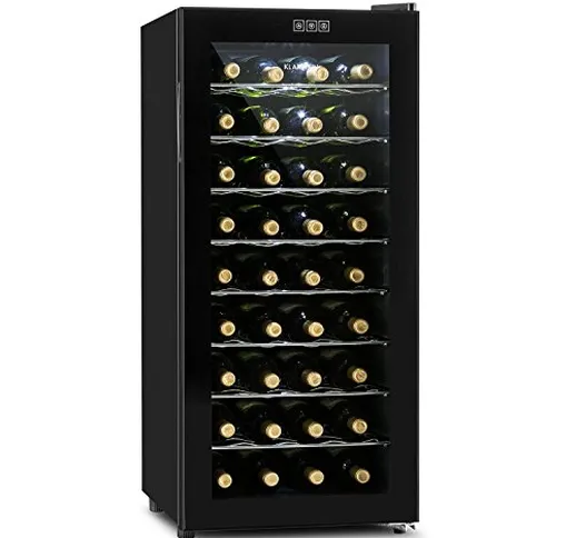 Klarstein Vivo Vino Cantinetta Frigorifero per Vino termoelettrico (46 x 101 x 51 cm, 36 B...