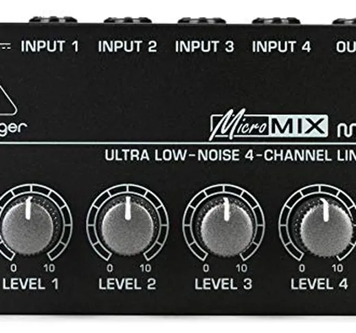 Behringer MICROMIX MX400 Mixer di linea a 4 canali a basso rumore