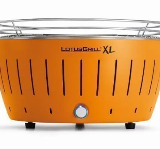 LotusGrill XL (Colore Arancione Mandarina) del racharme Barbecue a carbonella / Grill tavo...