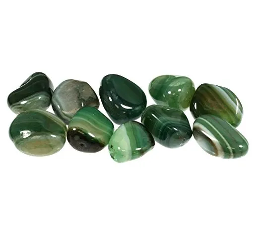 Pietre semipreziose di agata verde (20 – 25 mm)