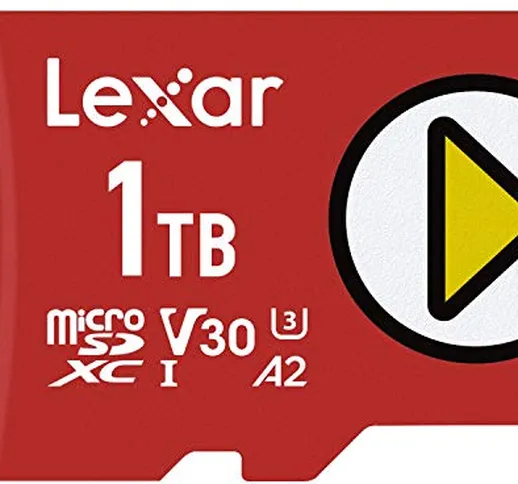 Lexar PLAY Micro SD 1 TB, Scheda microSDXC UHS-I, Lettura Fino a 150MB/s, Compatibile con...