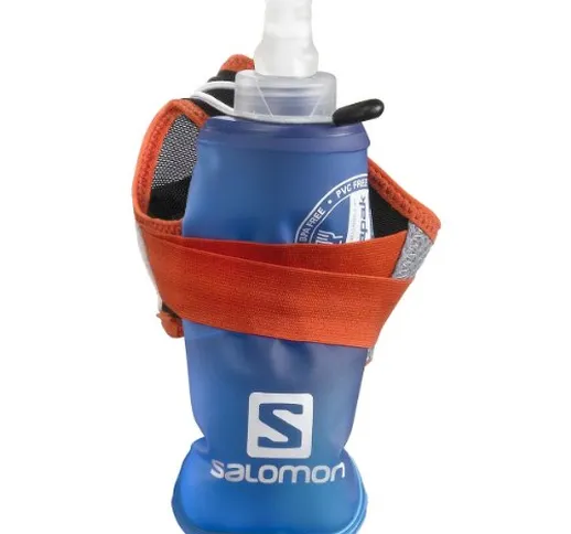 SALOMON S-Lab Sense Hydro Mitaine - Porta Borraccia in Alluminio/Racing Red/Nero, Taglia S