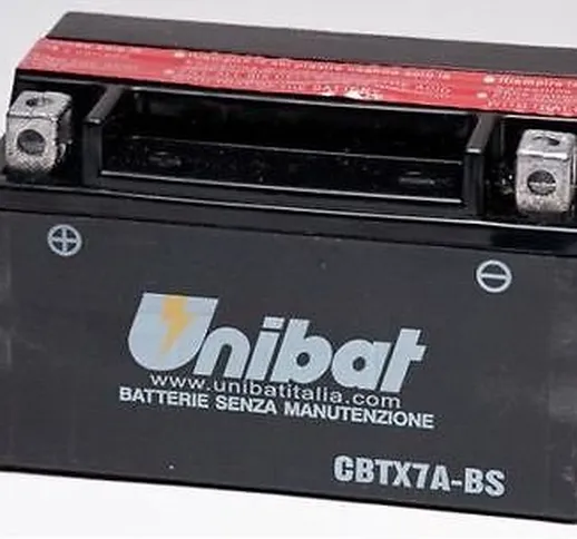 BATTERIA MOTO SCOOTER UNIBAT NO YUASA CBTX7A-BS