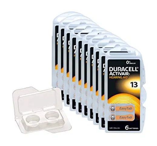 Duracell EasyTab/Activair Typ 13 Batterie per apparecchi acustici Zinc Air P13 PR48 ZL2, 6...