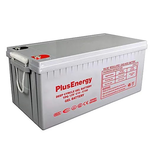 PlusEnergy Batteria AGM TP150 12V 100AH-150AH c10-c100