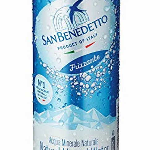 Acqua Minerale Frizzante San Benedetto in Lattina | 24 Pezzi da 33 Cl