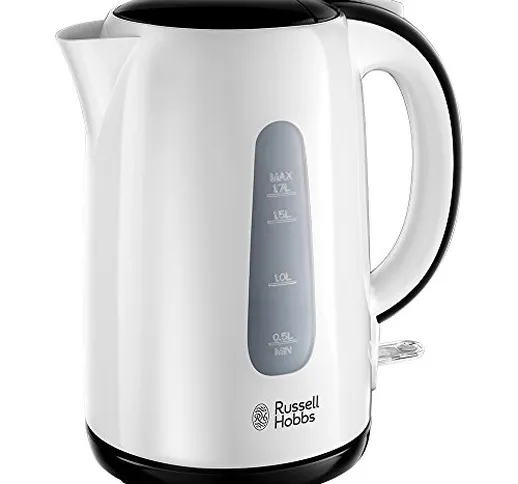 Russell Hobbs Bollitore acqua Elettrico, 1.7 L, Filtro Anticalcare rimovibile e lavabile,...