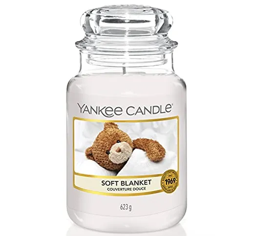 Yankee Candle Candela profumata in giara grande | Coperta morbida | Durata Fino a 150 Ore