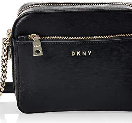 DKNY Donna Karan New York Borsa bryant tracollina R94E3F39 BDG black/gold