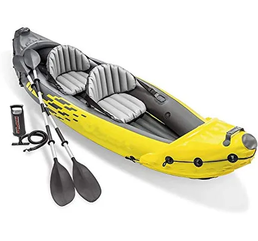 GFHN Kayak, Canoa Gonfiabile, Set Kayak Gonfiabile per 2 Persone con pagaie in Alluminio e...