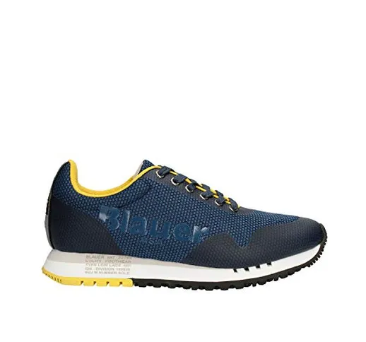 Blauer Scarpe Sneakers Denver01 Blu da Uomo in Pelle estive 2020 Casual Sportive (43)