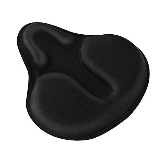 Huanxin Bike Seat Cover, Large Wide Schiuma & Gel Imbottito Sella della Bicicletta Cuscino...