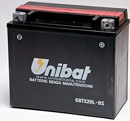 batteria UNIBAT CBTX20L-BS DYNA Per Dyna dal 1991 al 2016