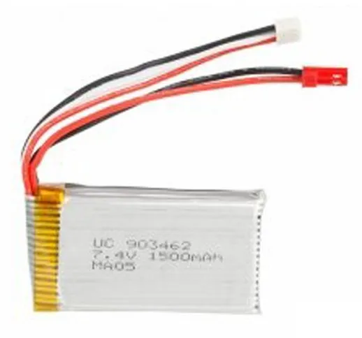 SODIAL Batteria 7.4V 1500mAH per EL elicottero WL OnceAll V913-25 V913