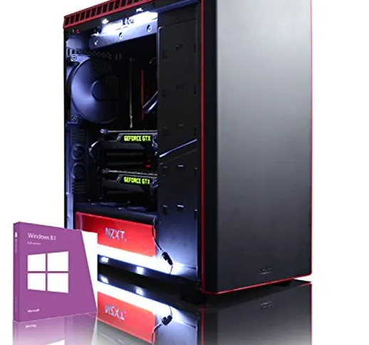 VIBOX Legend 10 PC Gaming Computer con Voucher di Gioco, Windows 10 Pro OS (4,4GHz AMD Ryz...