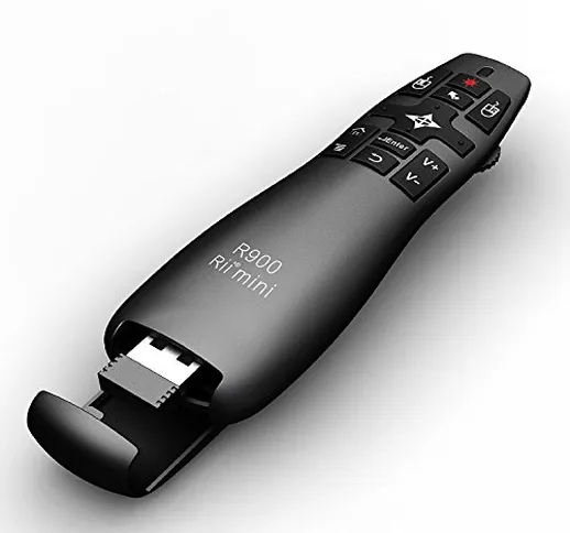 Riitek Rii Mini R900 Wireless - Telecomando con Air Mouse giroscopico per Smart TV, consol...