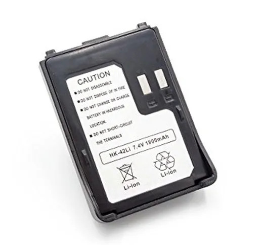 vhbw Li-Ion batteria 1800mAh (7.4V) per la radio, walkie-talkie Kenwood TH-F6, TH-F6A, TH-...